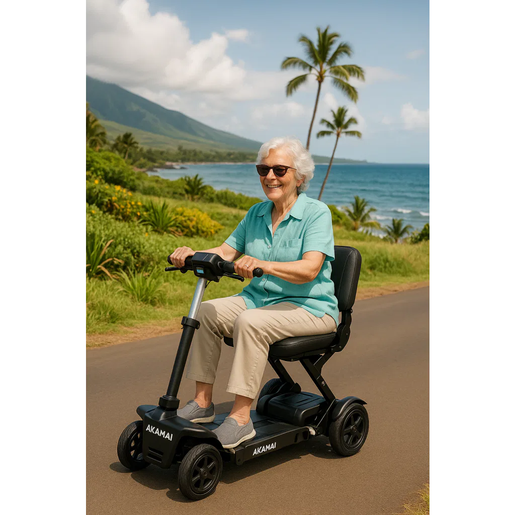 Foldable mobility scooter rental