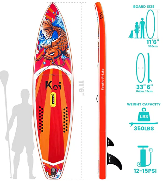Inflatable Stand Up Paddle Board Koi Inflatable Stand Up Paddle Board Koi