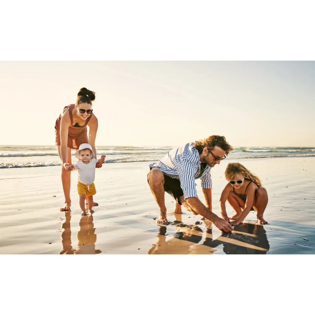 Family at Beach Maui